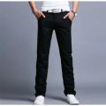 Black Cotton Jeans Pant For Men. 