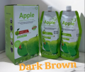 APPLE Hair Color Shampoo Original Out Class Quality Best Result 02 Color Available ( Dark Brown - Natural Black ) 500ML + 500ML. 