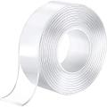 Double Sided Adhesive Nano Tape Transparent Strong Washable Adhesive Traceless Gel Tape Removable and Reusable Sticky Anti Slip Tape for Home Wall Room Office Decor. 