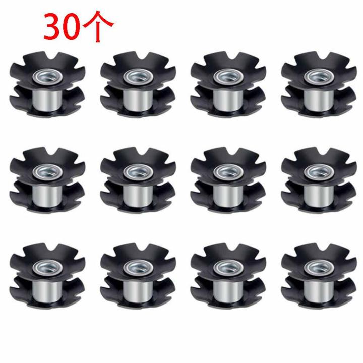 30Pcs Cycling Star Nut Bicycle Parts MTB Road Bike Cycling Steer Tube Headset Star Nut for 1/8inch 28.6mm Bicycle Parts