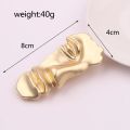 【HOT】 1PC Stylish And Aloof Style With A Captivating Head Portrait, A Golden Half Face Mask, And A Brooch. 