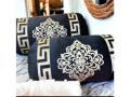 1Pc Luxury Velvet Gao Takiya | Round Pillow Cover | Laser Cut Design | Soft Velvet Malai Gol Takiya Cover without Tussal | Home Decor | 36" Length X 36" Circle By Comfynook. 