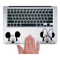 Laptop Sticker - Mickey and Minnie Peeking Up Disney - for Laptop Trackpad Vinyl Sticker Decal (2.5 inch) Size:2.5 inch. 