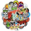 10 Pcs/Pack Rock and Roll Retro Music Band Graffiti Waterproof Stickers for Laptop,Luggage Bag,PC,TV,Skateboard,Mobile. 