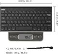 Arteck Stainless Steel Bluetooth Keyboard HB086 - Rechargeable with Universal Connectivity. 