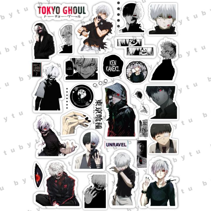 Tokyo Ghoul Anime Sticker Sheet UNCUT A5 for Anime Fans Notebook DIY Crafts Journal Scrapbook Phone Cover Laptop