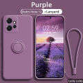 Lereach For Xiaomi Redmi Note 12 4G Mobile Cover Stand Finger Ring Holder Bracket All-in-one Back Cover Case. 