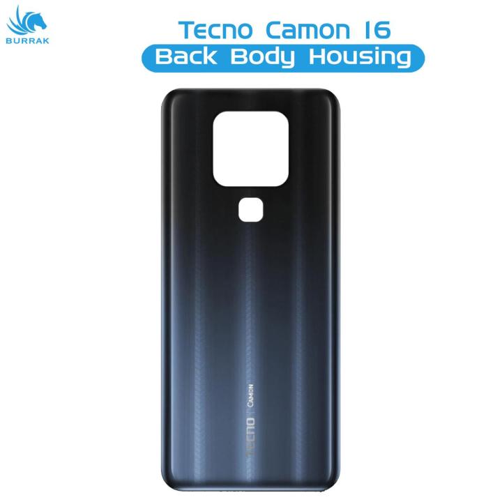 Tecno Camon 16 Rear Back Body Casing Housing Replacement Battery Back Door For Tecno Camon 16 - Grey