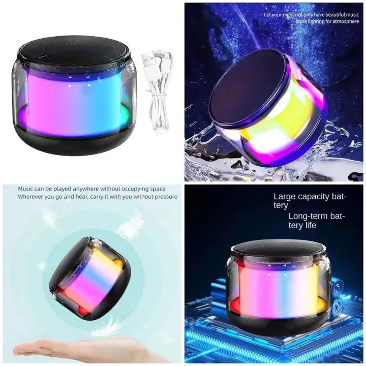 Mini Portable Bluetooth Speaker Wireless LED TWS Subwoofer | Daraz.pk