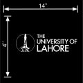 Back Screen Car Sticker - University Of Lahore Logo. 