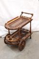 WOODEN GOLD-Tea Trolley D SHAPE Style-Handcrafted Rosewood Tea Trolley with Vintage Charm, Premium Quality. 