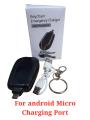 C-Type Mini Key Chain Powerbank Portable Smart Phone Key Chain Power Bank Android Emergency Charger With Type-C Pin Portable Charger Compatible With Android iOS 1500Mah key Chain Powerbank. 