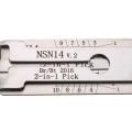 [NEW] NSN14 Dr/Bt 2 in 1 Car Door Lock Pick Decoder Unlock Tool Locksmith Tools. 