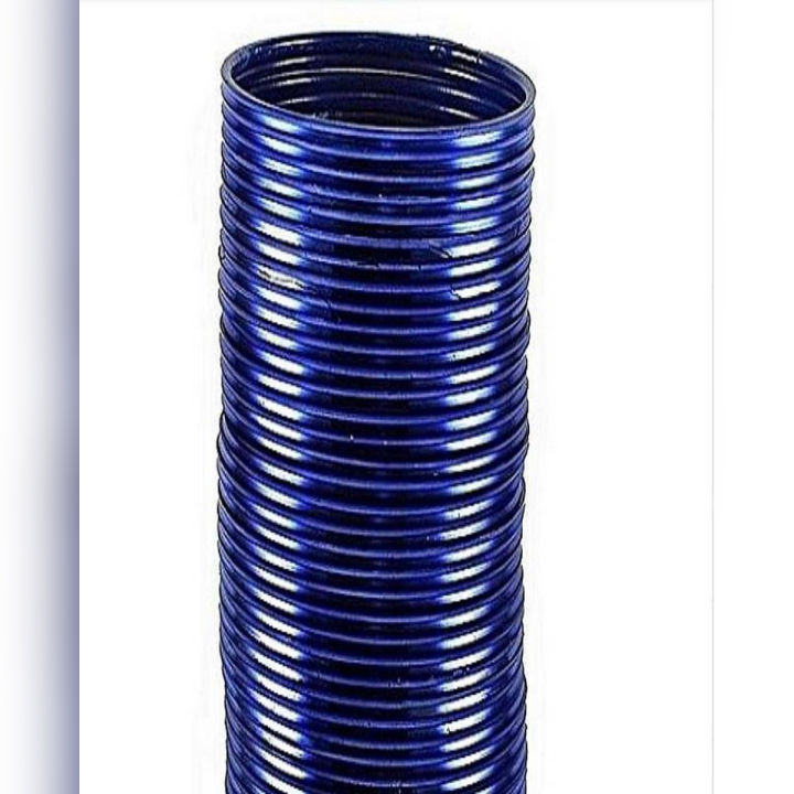 Plain Metal Bangles BLUE Color - 36.Bangles size.2.5