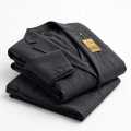 Aswad Collection Dark Grey Gents Wash & Wear Suit 4 Meter Unstitched Winter Collection - Premium Fabric. 