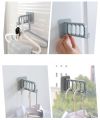 Seamless Plastic Hanger Hooks Wall-mounted Clothes Storage Rack Wall Multifunctional Folding Sticky Hook. 