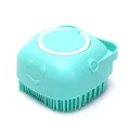 Silicon Bath Body Brush, Exfoliating Body Scurb Brush with Soap Dispenser, 2 in 1 Ultra Soft Bath Sponge Shower Brush and Body Massager, Baby Shower Brush, Shampoo and Gel Dispenser, Loofah Brush, Body Cleaning Scrubber for Man, Women and Children. 
