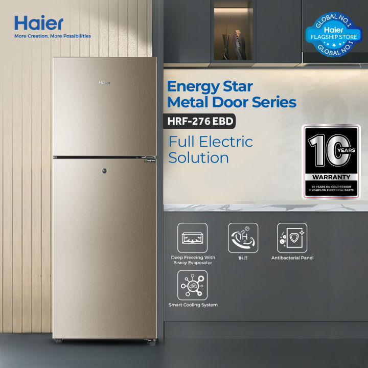Haier%2010%20Cu%20Ft%20/%20E-Star%20Series%20/%20HRF-276%20EBD%20(%20Deepest%20Freeze%20+%20Direct%20Cool%20+%201%20Hour%20Icing%20Technology%20+%20Metal%20Door%20)%20Golden%20Colour%20/%20Refrigerator%20/%2010%20Years%20Haier%20Warranty.%20-%20Image%202