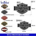 Harley Davidson 3D Chrome Badges Bike Emblem Stickers (Gold). 