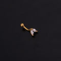 1PC 16G New Flower Stainless Steel IBall Eyebrow Piercing Curved Barbell Lip Ring Snug Daith Helix Rook Earring. 
