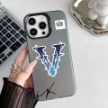 🔥👍【Compatible with IPhone Phone Case】🔥👍 Stylish V-VRUNK Phone Case IMD Color Silver Shell For IPhone 16 15 14 13 12 11 Pro Max Plus. 