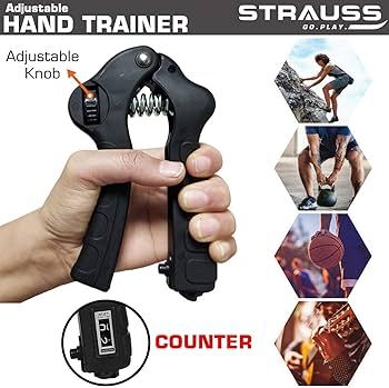 Adjustable Hand Grip Strengthener, Hand Gripper Without Counter