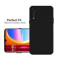 LG Velvet 5G 360 Full Body Soft Silicone Case with Camera Protection Black. 