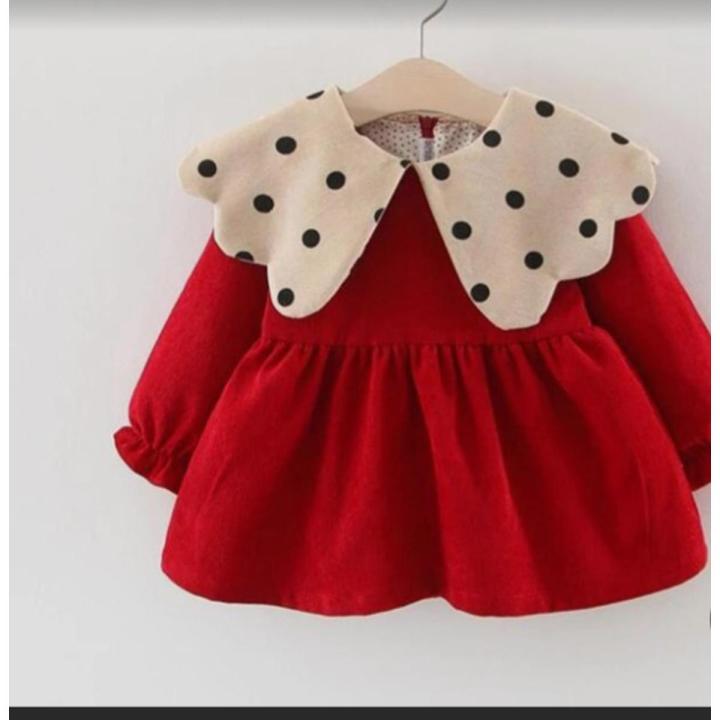 New winter baby frock best sale