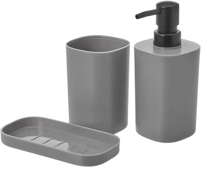 Storavan IKEA STORAVAN 3-piece Bathroom Set (Toothbrush Holder, Soap Dispenser ...
