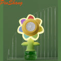 PinShang Sunflower Bubble Machine With Colorful Lights Seven Color Flower Rockable Automatic Bubble Blower Maker Toys Gifts For Kids. 