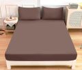 All Sizes Fitted Bed Sheet Dyed Colors- Apricot. 