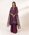 Sapphire RTW - 3 Piece - Embroidered Chiffon Suit For Women. 