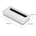 Aluminium Cable Hole Cover Desk Computer Wire Cable Tidy Outlet Square Cable Outlet for Management of Office & Computer Desk Wires, Available in 3 Sizes(Small, Medium, Large). 