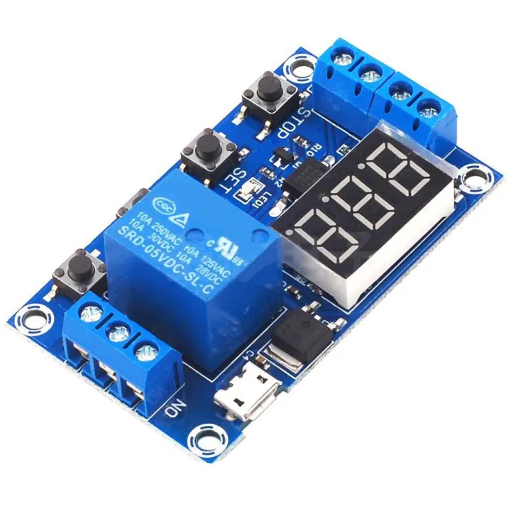 Timer Relay 6 To 30V Adjustable 4 Button Timer Relay Module | Daraz.pk