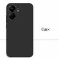 Xiaomi Redmi 13c case rock slim soft silicone matte phone cover_ black. 
