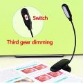Reading Light Portable Reading Lamp Led Book Light 5 LEDs Touch Switch Clip Lamp Flexible 3 Modes. 