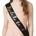 Bride to Be Sash Black Color for Bridal Shower. 