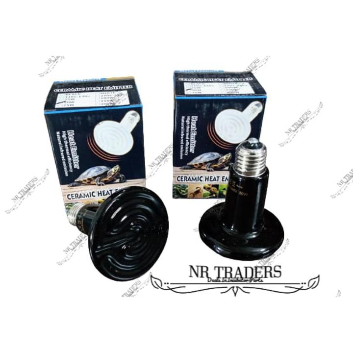 Ceramic Heating Bulb Emitter 50Watt For Reptile Pets, Birds Cages And Eggs Incubator