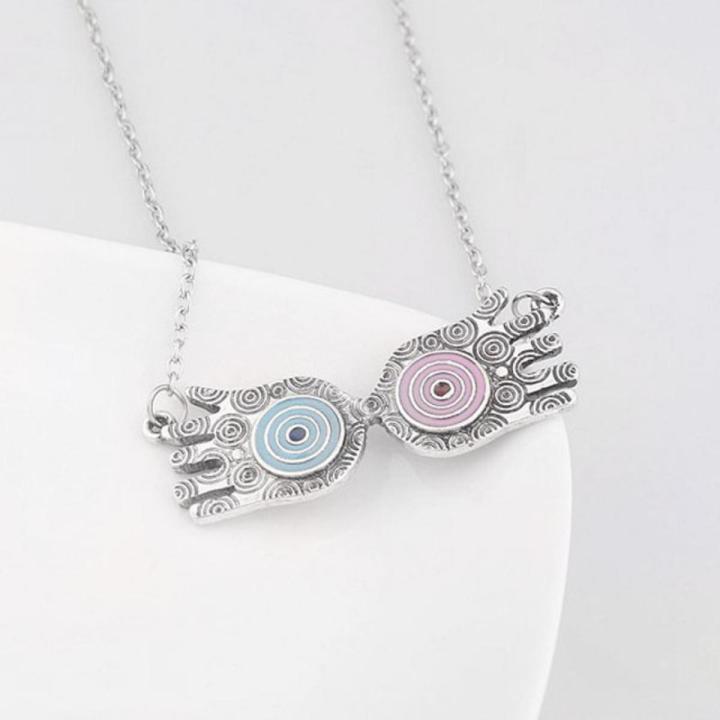 Rj Movie Hp Magic School Luna Lovegood Glasses Pendants Necklaces Witch Wizard Double Hands Men Love S Jewelry