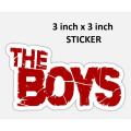 Pack of 10 - The Boys Sticker for Laptop - 3 x 3 inch Aesthetic Art Stickers for mobile back, Laptop, dairy and  for decorating your stuff and making them look more attractive. 
