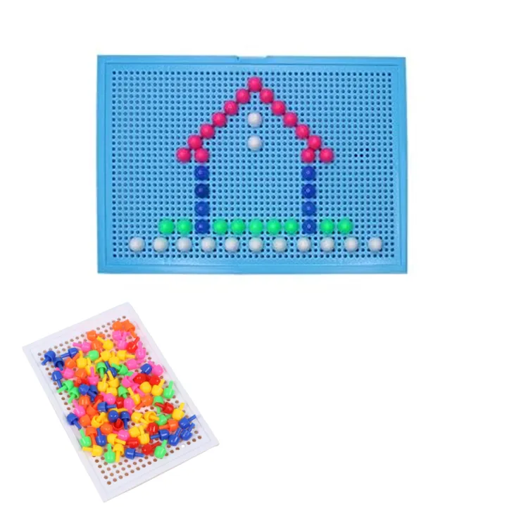 Mushroom%20Pin%20Pad%20Board%20Educational%20Building%20Blocks%20Puzzle%20-%20Pegged%20-%20jigsaw%20Brain%20Game%20Peg%20Toy%20-%20Early%20Learning%20Brain%20and%20Fun%20Nails%20Buildings%20Block%20Toys%20For%20Kids%20Boys%20Girls%20-%20Image%202