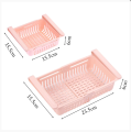 Fridge Accessories Fridge Organizer Basket Refrigerator Basket Adjustable Stretchable Fridge Organizer Drawer Basket Refrigerator Pull-Out Drawers Fresh Spacer Layer Storage Rack - 1Pc. 