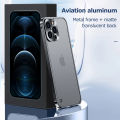 Original armor metal frame matte case for iPhone 13 14 15 Pro Max 12 mini 14 plus 15pro 14pro iPone 13Promax I phone back cover. 