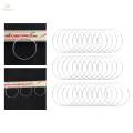 Watch Gasket Rubber Washer Seals 0.9mm Height 0.45mm Thick White Gasket Rubber O for 1.0mm-1.2mm Wristband Watches Supplies. 