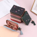 Women Small Wallet Ladies Mini Tassel Wallet Cute Girl Short Zipper Lovely PVC Leather Coin Purse Female Hand Wallet Cherry Super Store. 