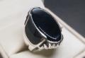 Mens Black Aqeeq Ring Sterling Silver 925 Onyx Ring Carnelian Statement Ring Hakik Ring Yemen Aqiq Ring Yemeni Artisan Black Agate Ring For Men. 