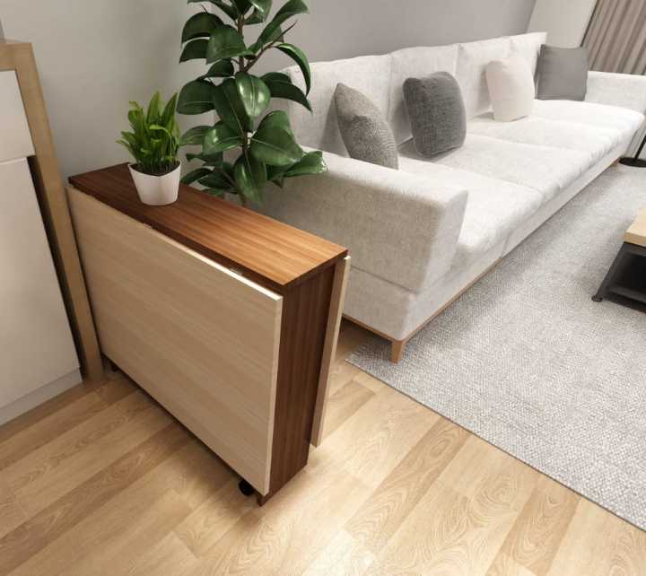 Clever-Space%20saving%20folding%20dining%20table(without%20Chairs)%20-TWDT8-white%20and%20Brown,%20White%20and%20camal,%20Extendable%20Table%20with%20Cabinets,%20Home%20Kitchen%20Furniture%20Decor%20Lunch/Computer%20Desk%20Storage%20Rack,%2055"L%20x%2031.5"W,%20Chairs%20Not%20Include%20-%20Image%205