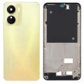 Vivo Y16 Middle Frame Housing with Power and Volume Buttons and Camera Lens for Complete Body Casing Replacement For Y16 - Golden. 