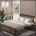 Iron Wood Bed /Iron bed / Metal Bed / Mughal Star Steel Furniture. 