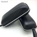 Doctord leather hard shell black shock-absorbing sunglasses holder folding travel backpack sturdy zipper glasses case reading organizer. 